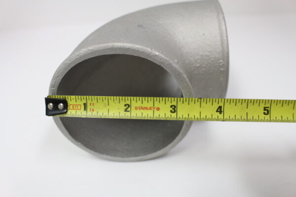 Cast Aluminum Elbow with Hose Ribs 300 - Image 2