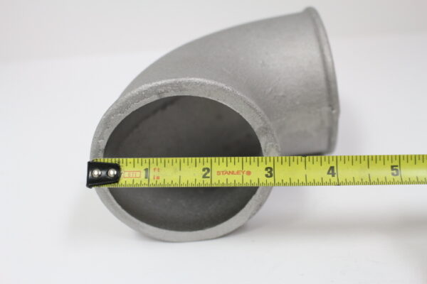 Cast Aluminum Elbow with Hose Ribs 350 - Image 2