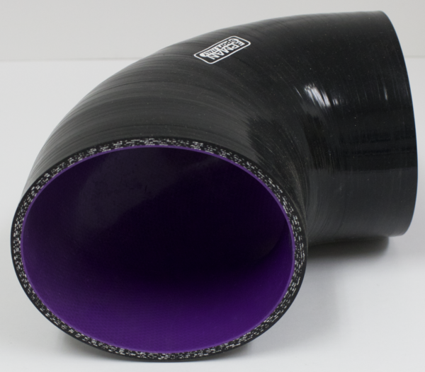 Silicone Elbow 90 4.00 Blk