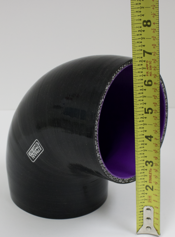 Silicone Elbow 90 4.00 Blk - Image 2