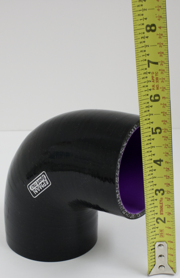 Silicone Elbow 90 2.75/3.00 Blk - Image 3